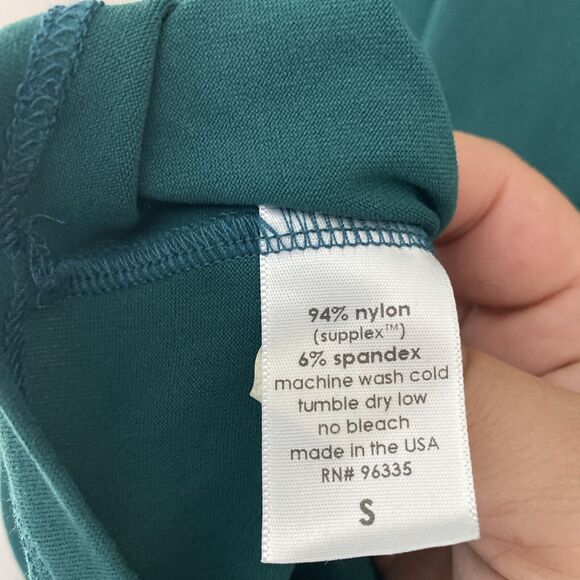 Susana Monaco Bodycon Shirt Dress Ruched Sides and Sleeves Pullover Small green - Picture 4 of 4